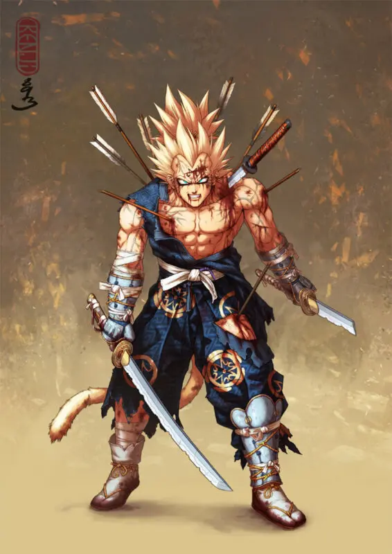 majin vegeta samurai