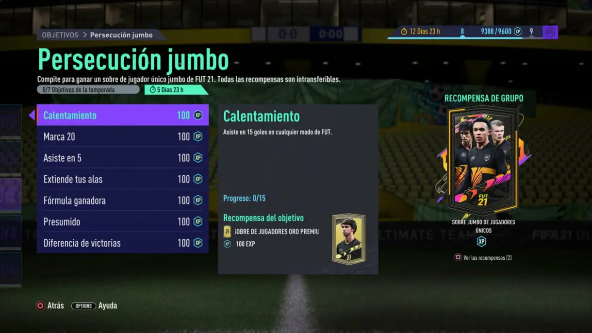 FIFA 21: llegan nuevos sobres gratuitos para Ultimate Team Persecución jumbo