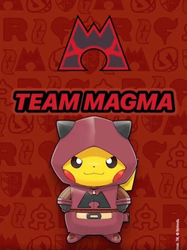 Pikachu Team Magma