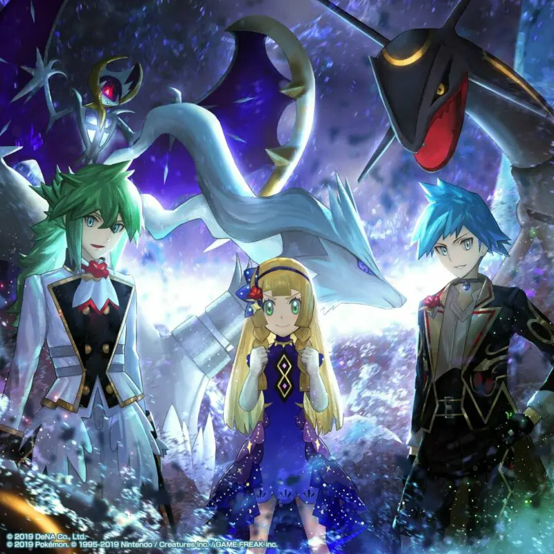 Pokemon Masters EX Lylia Maximo N arte