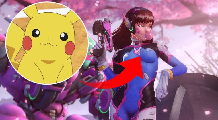 Imagen de Overwatch y Pokémon deberían hacer un crossover, y esta skin fan-made de D.Va es la prueba de ello