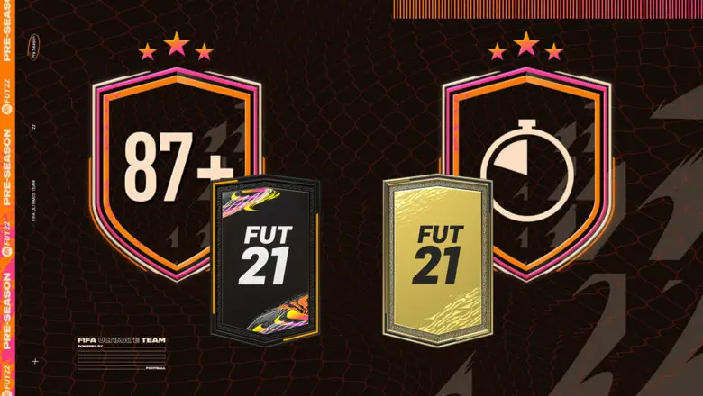 FIFA 21 Ultimate Team SBC Mejora 87+ x10 Calentamiento Pre-season