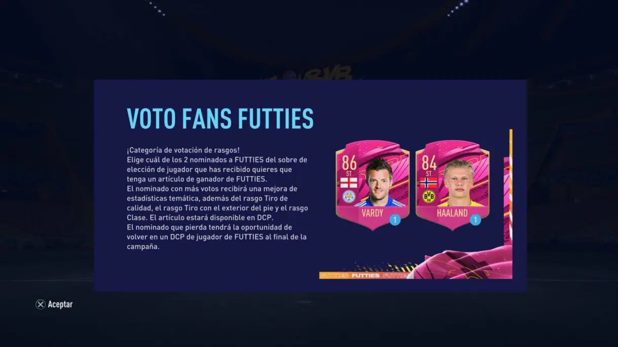 FIFA 21: EA Sports cancela este SBC FUTTIES por "un problema inesperado" Ultimate Team imagen de la votación y sus candidatos
