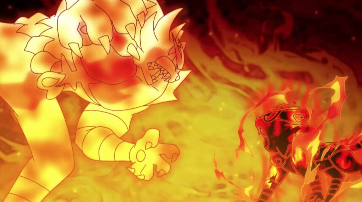 anime de Pokemon Incineroar vs Torracat Liga Pokemon