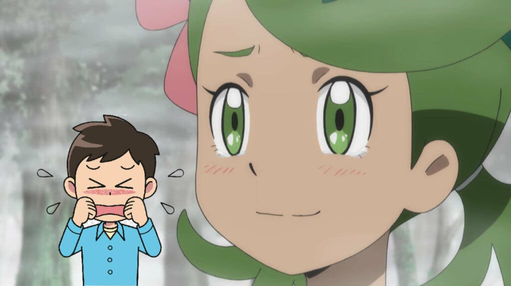 anime de Pokemon Sol y Luna llorar Lulu