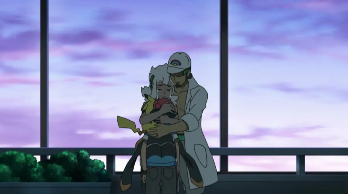 Ash Kukui Pimpinela despedida anime de Pokemon