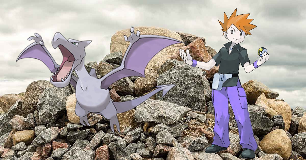 Azul y Aerodactyl Pokemon Masters EX