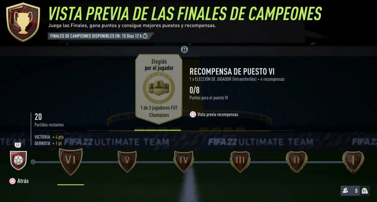 FIFA 22: confirmada la fecha de la primera Jornada de FUT Champions Ultimate Team