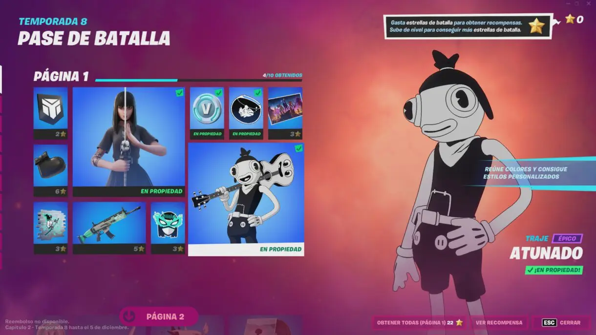 fortnite atunado