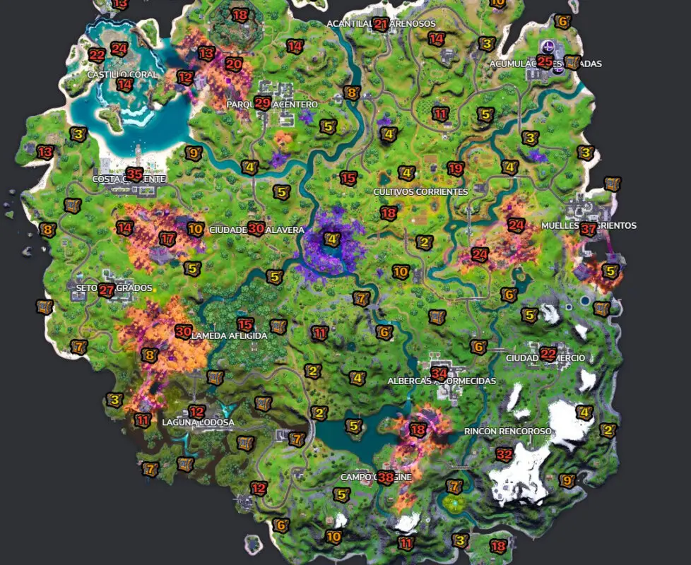 fortnite lugares