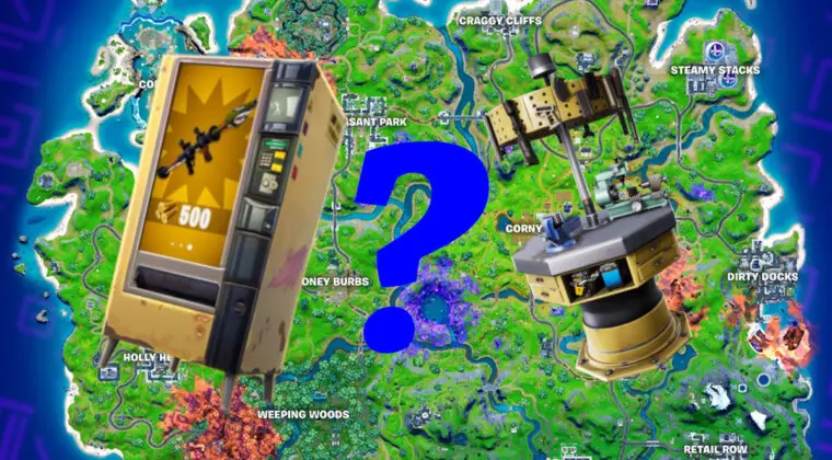 Imagen de Fortnite: dónde encontrar máquinas expendedoras y bancos de mejora en la Temporada 8