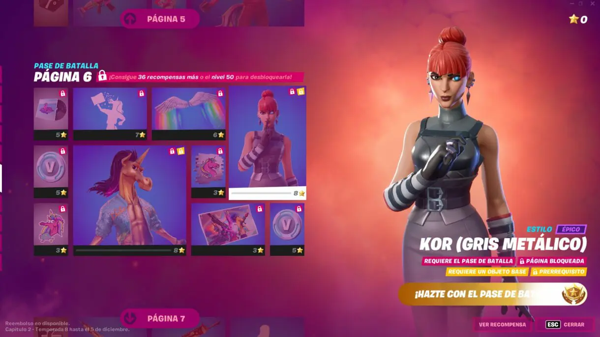 fortnite pase 6