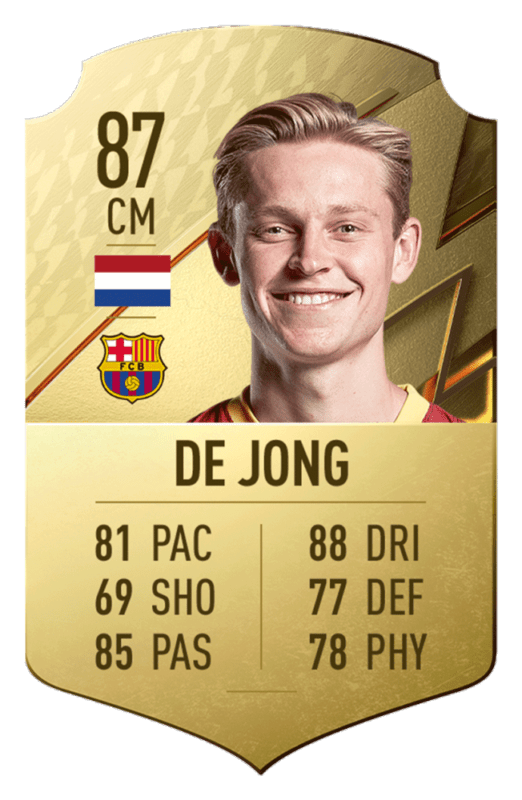 FIFA 22 medias: estos son los 20 mejores jugadores de la Liga Santander en Ultimate Team De Jong