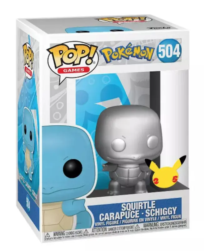 Funko POP de Pokemon Squirtle metalico