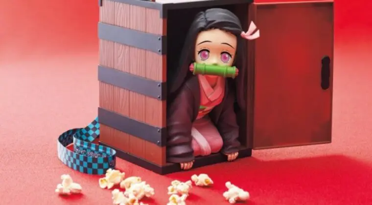 Imagen de Kimetsu no Yaiba: Un cubo de palomitas de Nezuko se agota en Japón con colas de hasta 5 horas