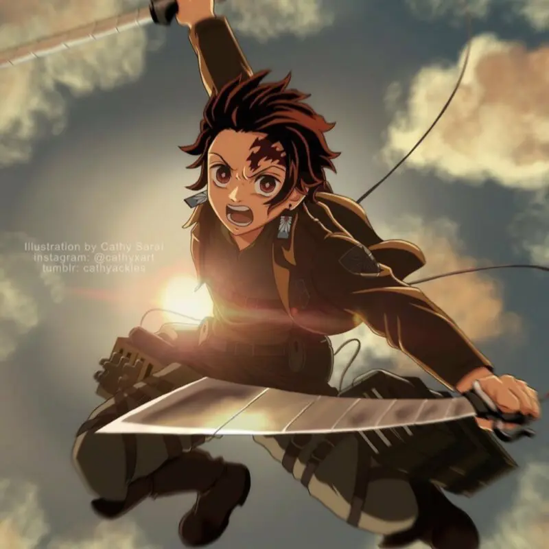 kimetsu no yaiba x shingeki no kyojin 1