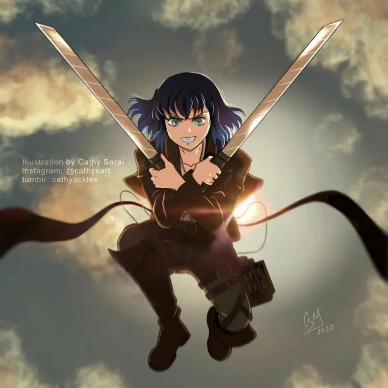 kimetsu no yaiba x shingeki no kyojin 2