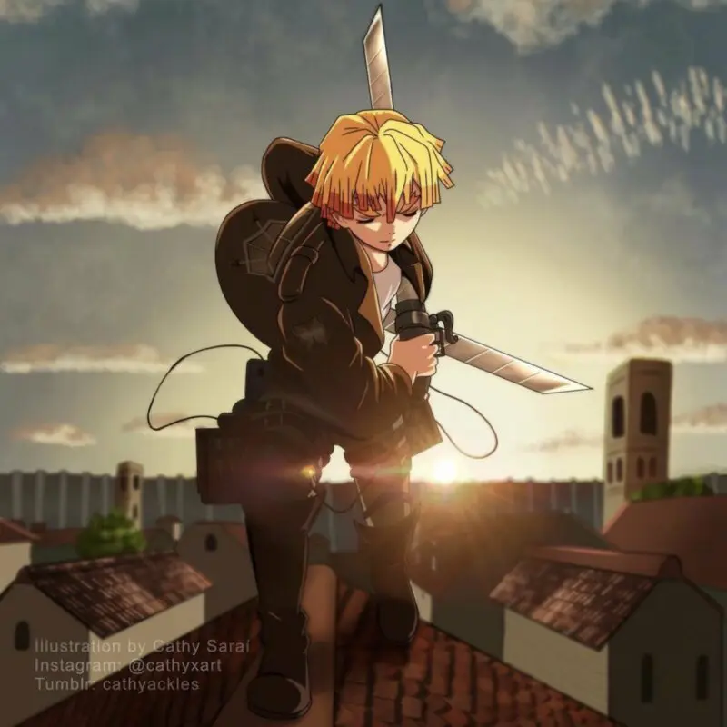 kimetsu no yaiba x shingeki no kyojin 3