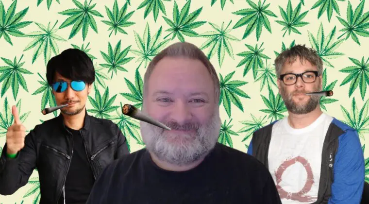 Imagen de Kojima, el creador de God of War, el director del reboot y un porro en Twitch; ¿broma o realidad?