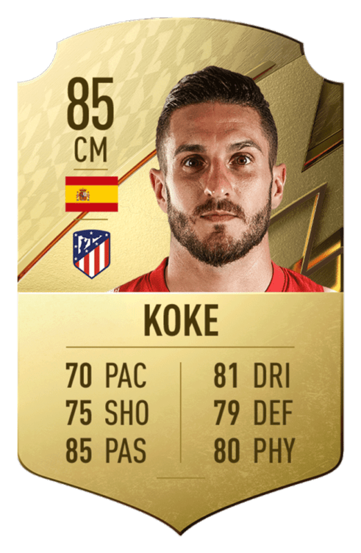 FIFA 22 medias: estos son los 20 mejores jugadores de la Liga Santander en Ultimate Team Koke