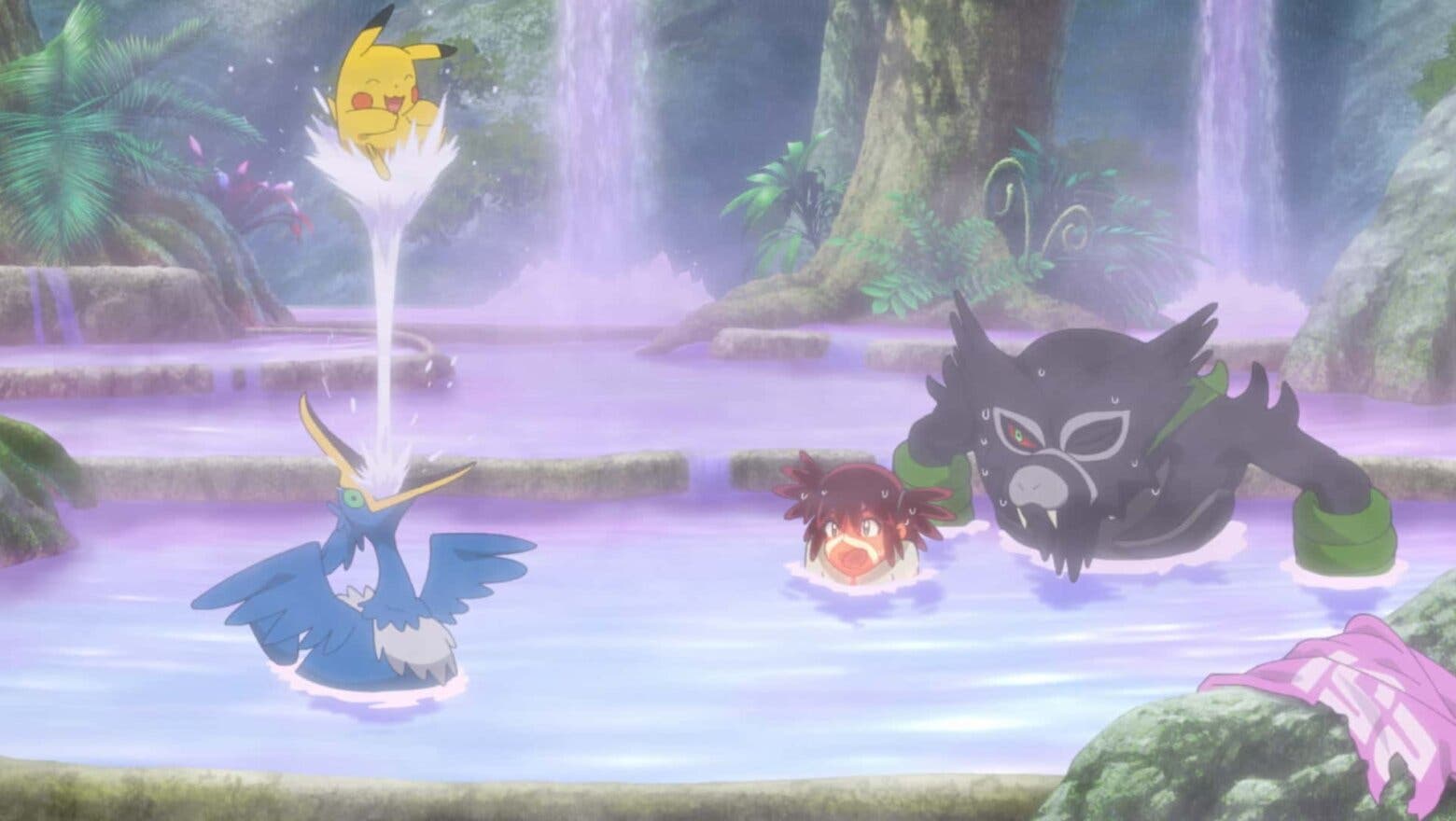 La Pelicula Pokemon Los Secretos de la Selva baño