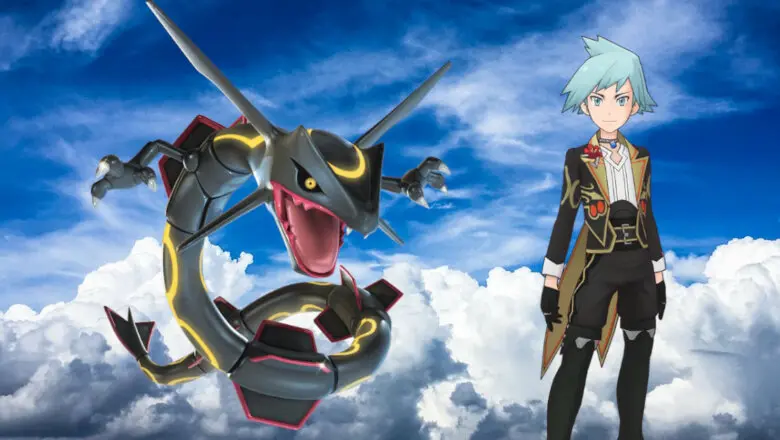 Maximo y Rayquaza shiny Pokemon