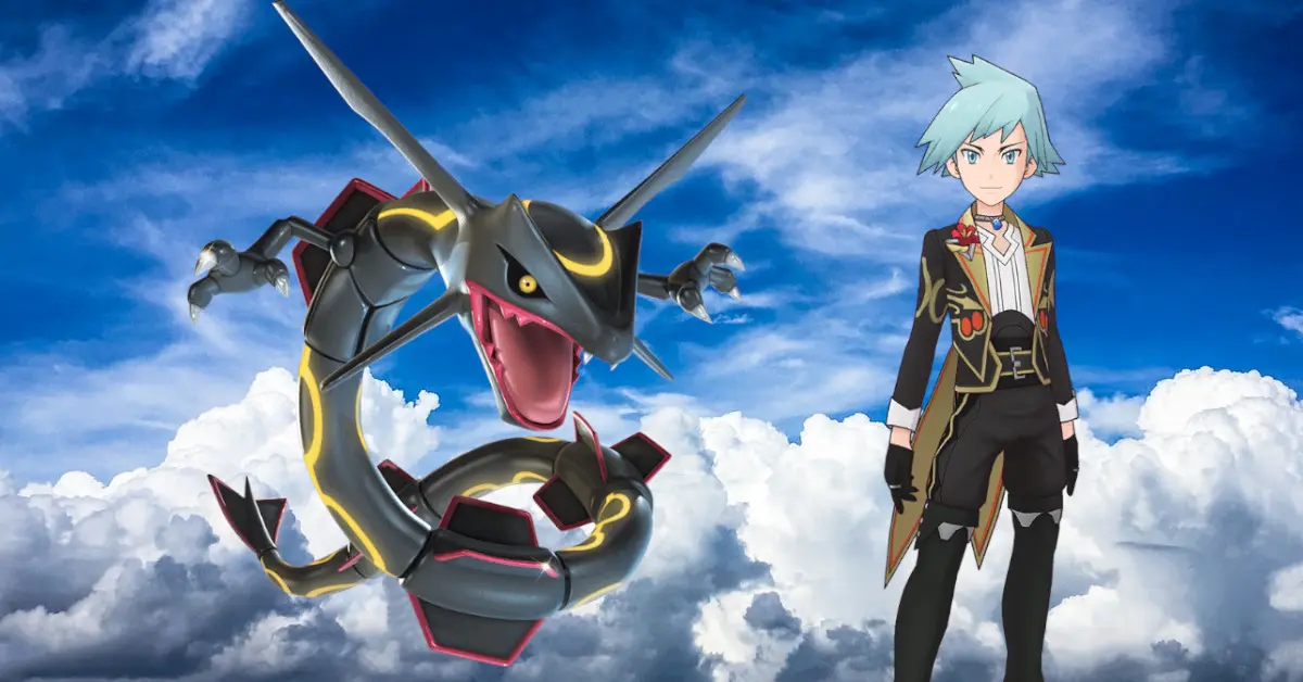 Maximo y Rayquaza shiny Pokemon