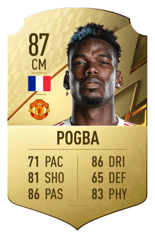 FIFA 22: revelado el top 20 de jugadores de la Premier League con mayor media Paul Pogba