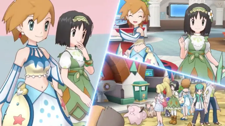 Pokemon Masters EX Misty y Erika Trajes S
