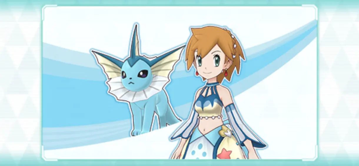 Pokemon Masters EX Misty y Vaporeon