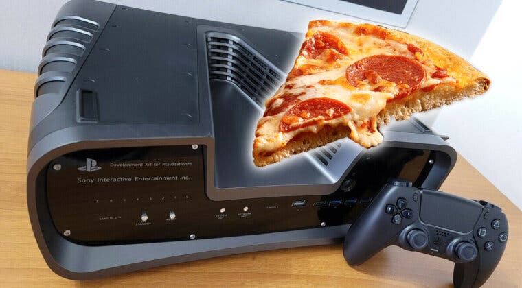 Imagen de Venden en eBay un devkit de PS5 con un trozo de pizza encima (y por un alocado precio)