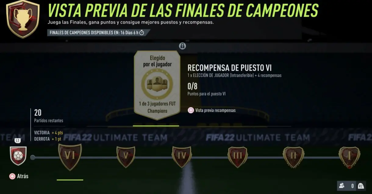 FIFA 22: lista completa de las nuevas recompensas de FUT Champions (Eliminatorias + Finales) Ultimate Team 2