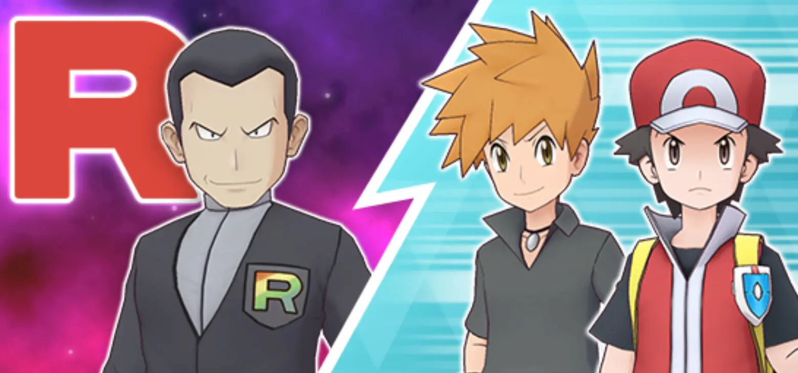 Rojo Azul Giovanni Pokemon Masters EX
