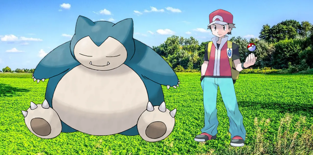 Rojo y Snorlax Pokemon Masters EX