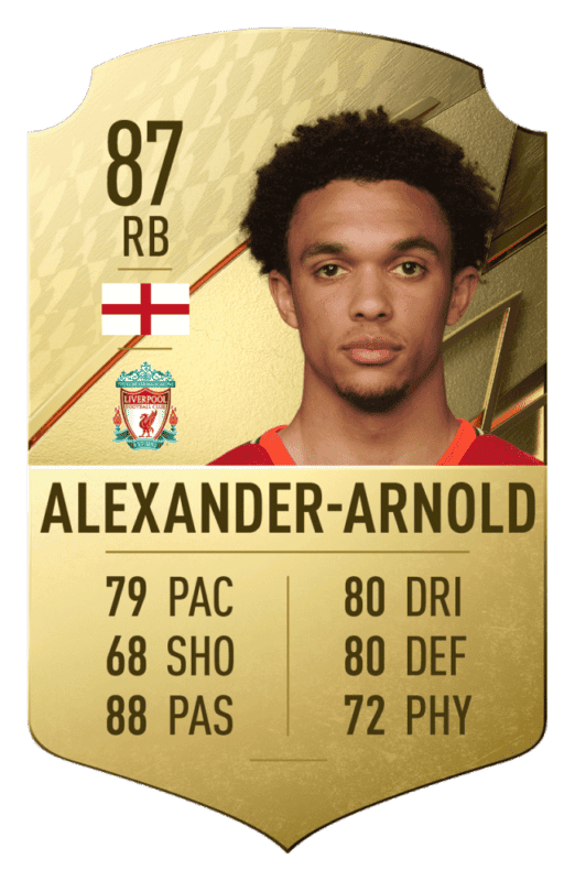 FIFA 22: revelado el top 20 de jugadores de la Premier League con mayor media Alexander-Arnold