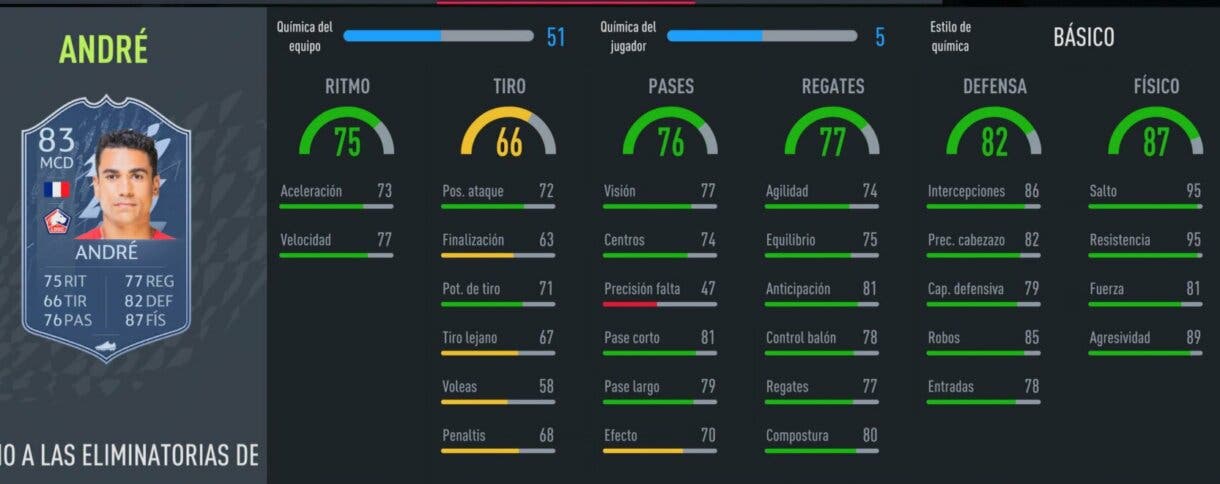 FIFA 22: análisis de Benjamin André RTTK gratuito. ¿Un centrocampista free to play top? Ultimate Team stats in game