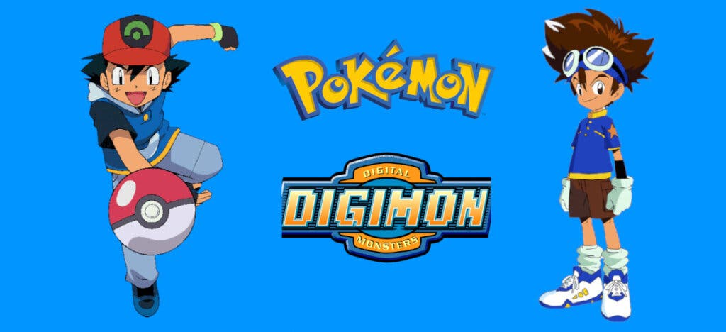 Ash y Tai Digimon Pokemon