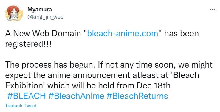 bleach anime web