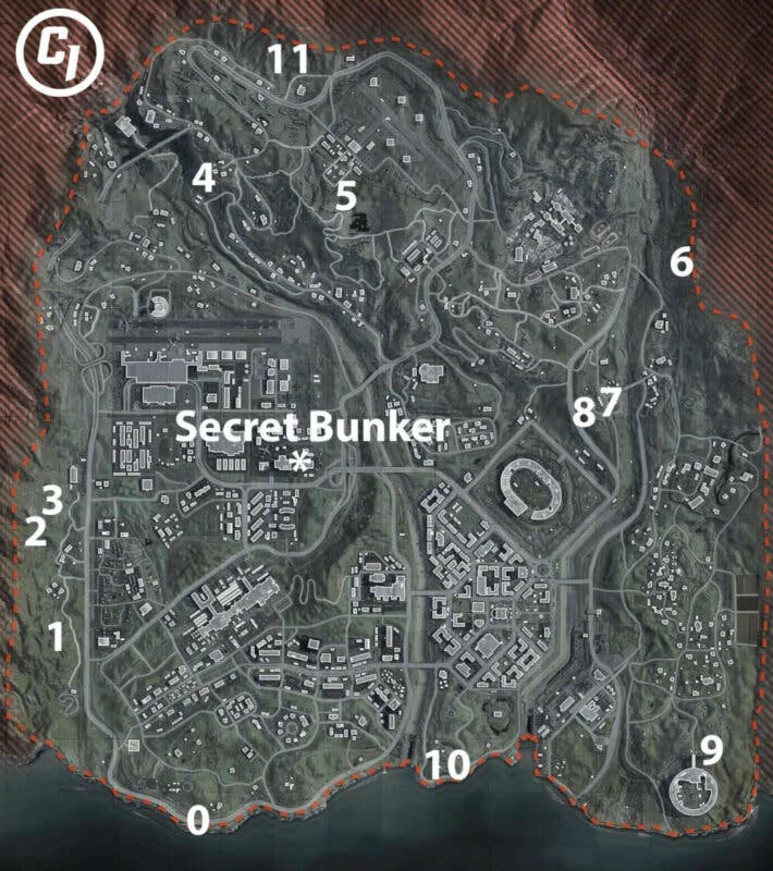 bunker locations warzone season 3
