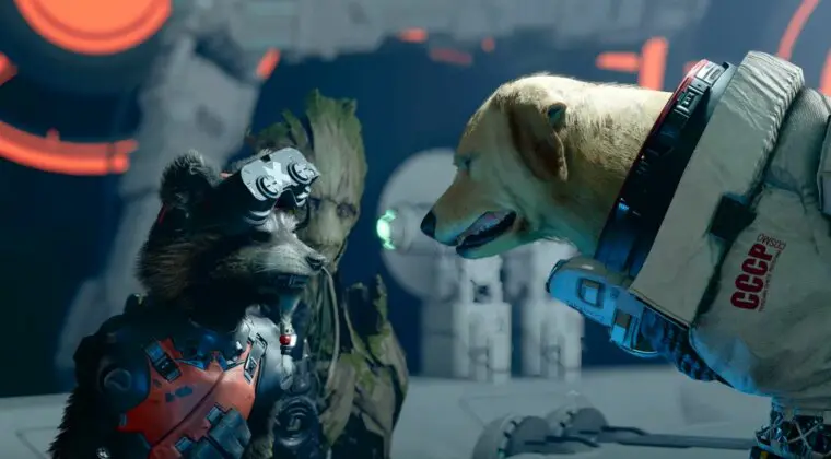 Imagen de Cosmo, el perro espacial soviético telepático, es el prota del nuevo tráiler de Marvel’s Guardians of the Galaxy