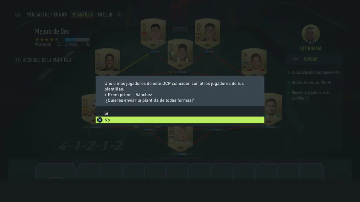descarte ejemplo