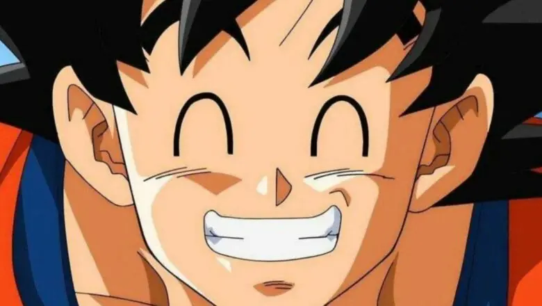 dragon ball goku smile