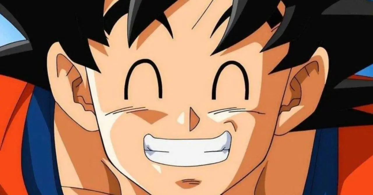dragon ball goku smile