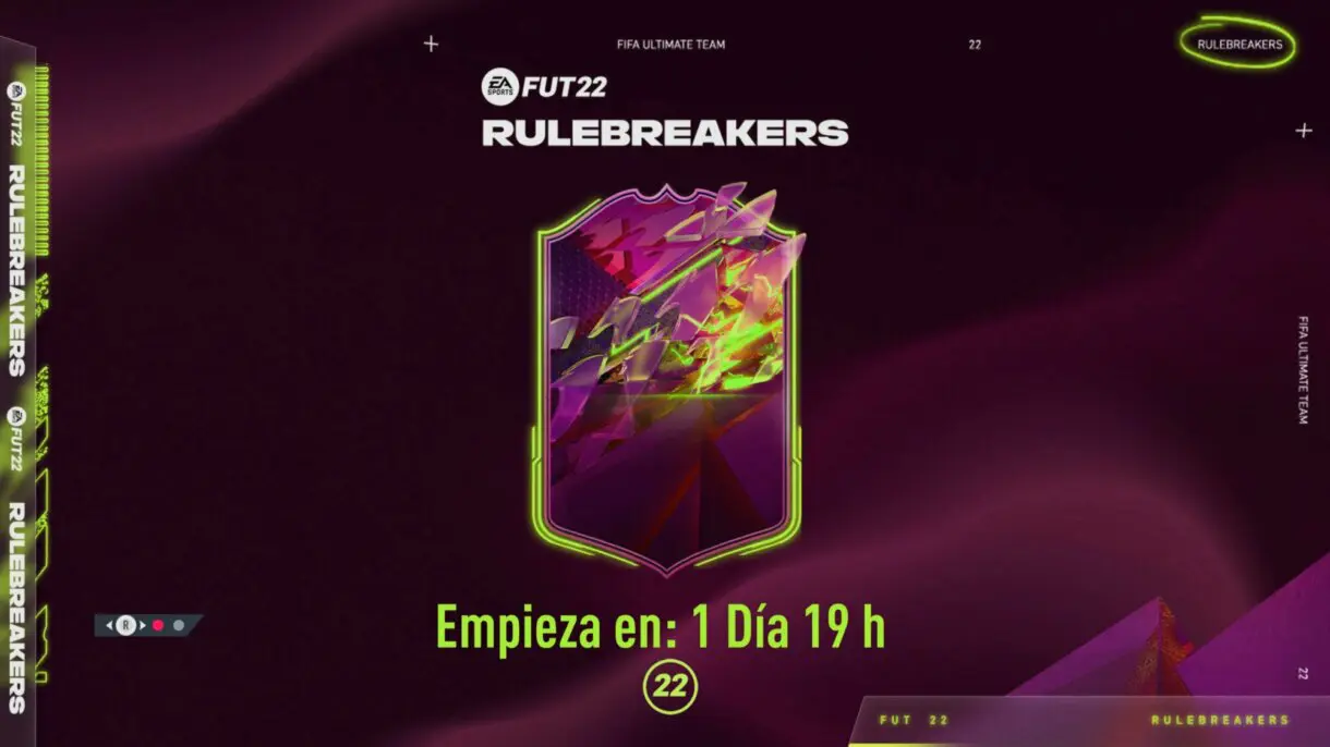 FIFA 22: confirmado el próximo evento de Ultimate Team y su fecha de inicio Rulebreakers