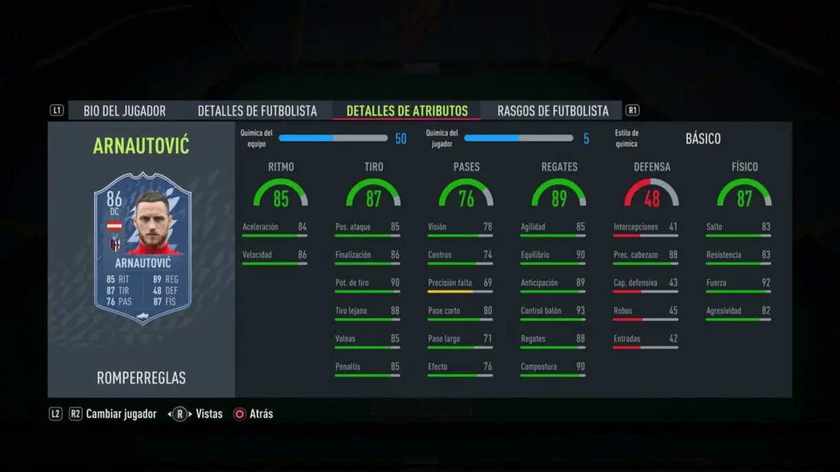 FIFA 22: este es el primer equipo Rulebreakers (aquí puedes ver sus stats) Rulebreakers stats in game Arnautovic