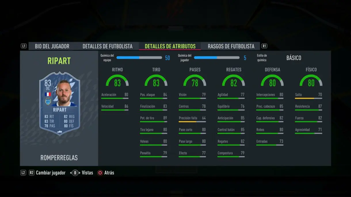 FIFA 22: este es el primer equipo Rulebreakers (aquí puedes ver sus stats) Rulebreakers stats in game Ripart