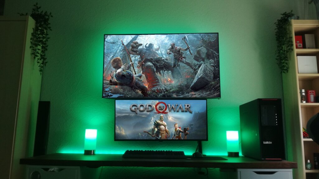 god of war pc green plant setup