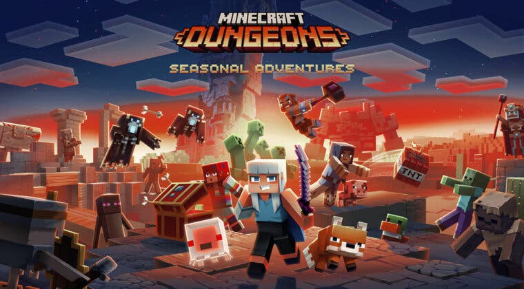 Imagen de Minecraft Dungeons anuncia grandes novedades: temporadas, pase de batalla y más