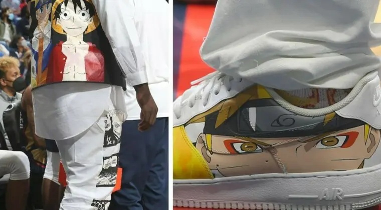 Imagen de El anime vuelve a la NBA con Zion Williamson y su atuendo de Luffy, Naruto y Saitama