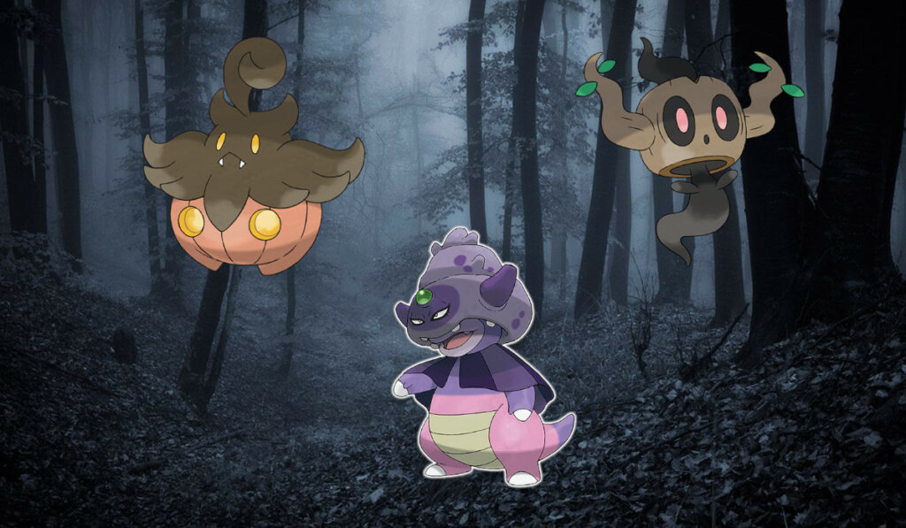 Pokemon Slowking de Galar Phantump Pumpkaboo